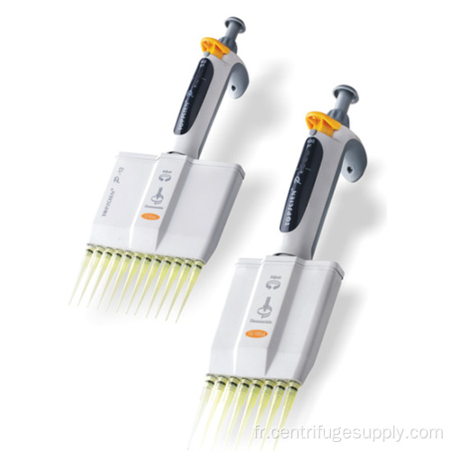 Lab digital Micropipettes réglables à 8 volumes multicanaux